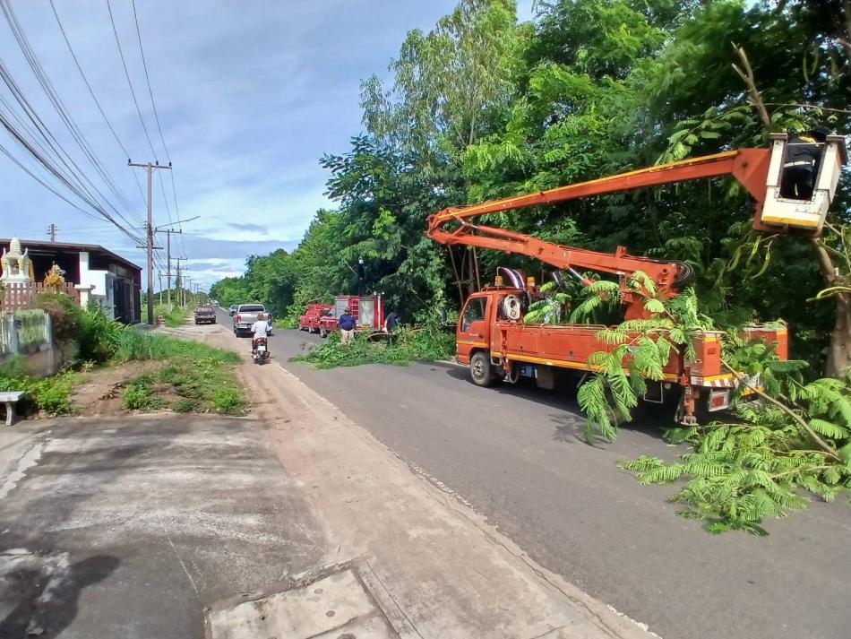 ตัดกิ่งไม้ เพื่อบรรเทาความเดือดร้อนของประชาชน