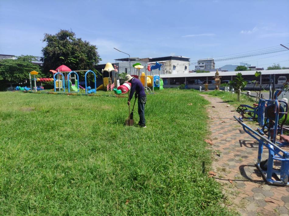 ทำความสะอาดบริเวณในเขตทม.ปช.ประจำเดือน สิงหาคม 2568